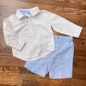 edge hill collection shirt shorts set